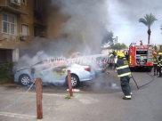 إحراق سيارة:"مصادر في الشرطة ترجح ان الحادث له علاق بمقتل الشاب ثائر لالا نهار السبت